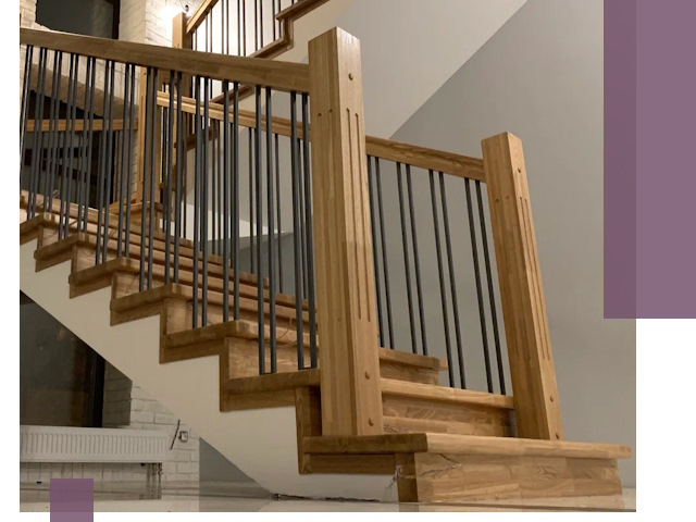 Реставрация деревянных и металлических лестниц в Курчатове