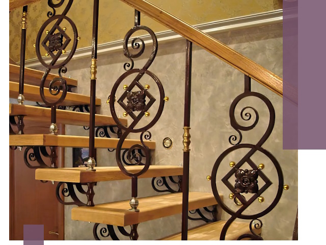 Изготовление кованых лестниц под ключ в Курчатове