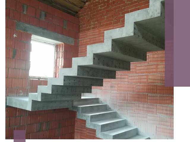 Бетонные лестницы под ключ в Курчатове: монтаж, демонтаж, ремонт