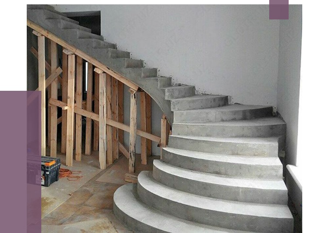 Изготовление бетонных лестниц под ключ в Курчатове от 19867 руб. | ПРОЛЁТ-Крч