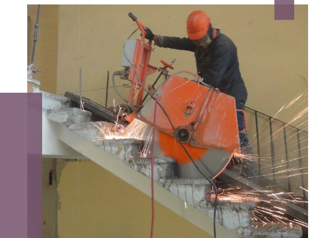 Демонтаж бетонных лестниц в Курчатове от 4585 руб. за м2 | ПРОЛЁТ-Крч