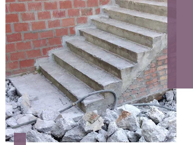 Демонтаж бетонных лестниц в Курчатове: быстро и безопасно