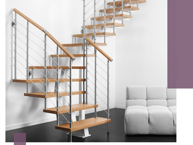 Модульные лестницы под ключ в Курчатове — монтаж и изготовление