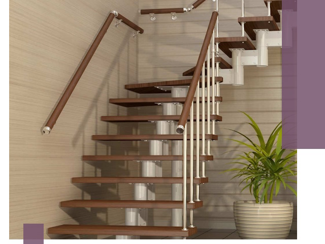 Изготовление модульных лестниц под ключ в Курчатове