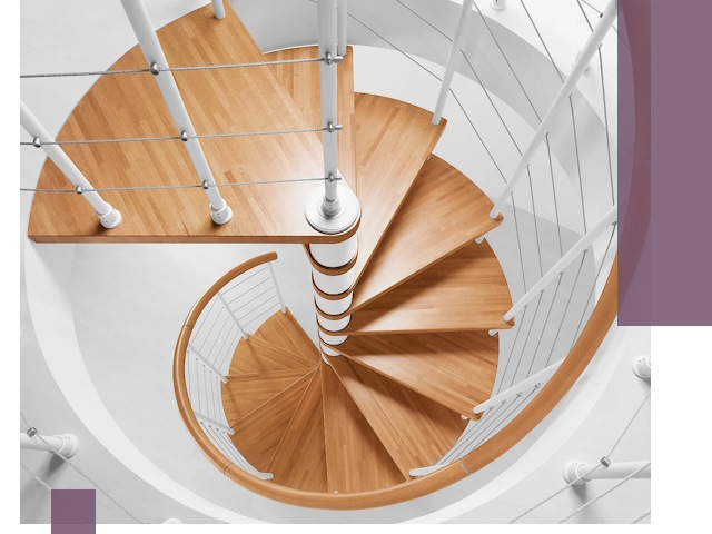 Изготовление винтовых лестниц под ключ в Курчатове