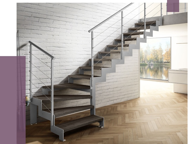 Г-образные лестницы под ключ в Курчатове от 36932 руб. | ПРОЛЁТ-Крч