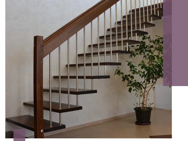 Лестницы на больцах под ключ в Курчатове – изготовление и монтаж