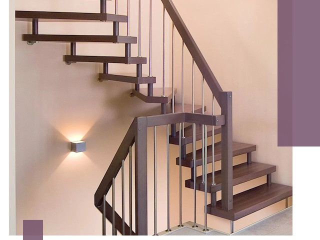 Изготовление лестниц на больцах в Курчатове под ключ