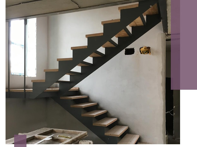 Изготовление лестниц на металлокаркасе в Курчатове от производителя