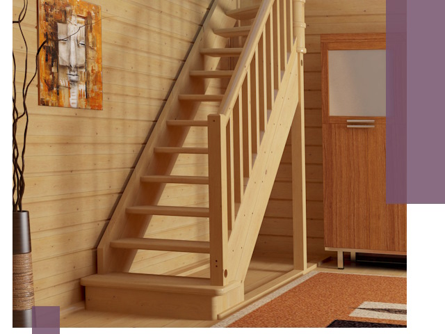 Лестницы эконом класса под ключ в Курчатове — недорого и быстро