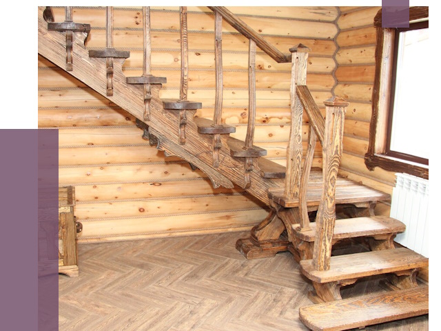 Лестницы в баню в Курчатове от 19052 руб. — изготовление | ПРОЛЁТ-Крч