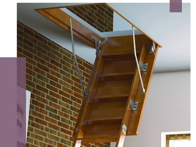 Установка чердачной лестницы в Курчатове от 7794 руб. | ПРОЛЁТ-Крч