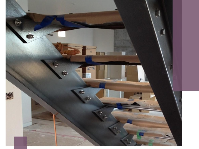 Усиление лестничных конструкций и усиление опор в Курчатове