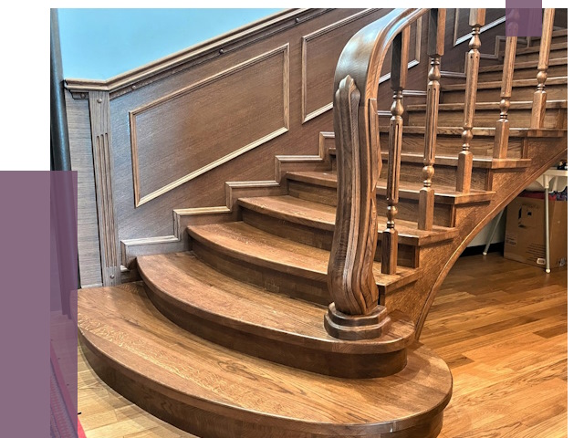 Дубовые лестницы под ключ в Курчатове от 175743 руб. — ПРОЛЁТ-Крч