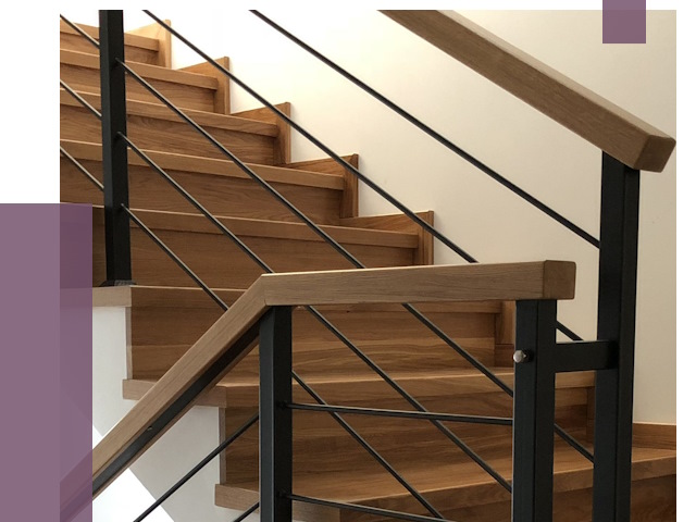 Обшивка металлической лестницы деревом в Курчатове от 4330 руб. 