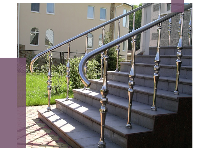 Перила для крыльца в Курчатове от 10697 руб. — монтаж ПРОЛЁТ-Крч