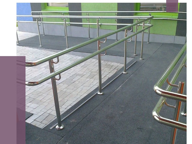 Ограждения пандусов в Курчатове от 4330 руб. монтаж | ПРОЛЁТ-Крч