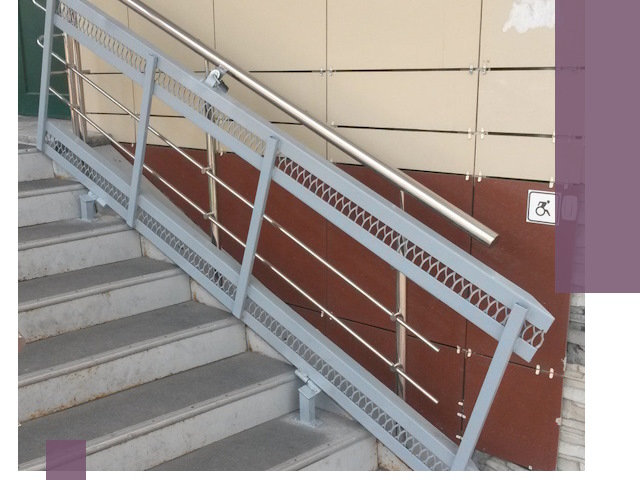 Изготовление откидных пандусов под ключ в Курчатове