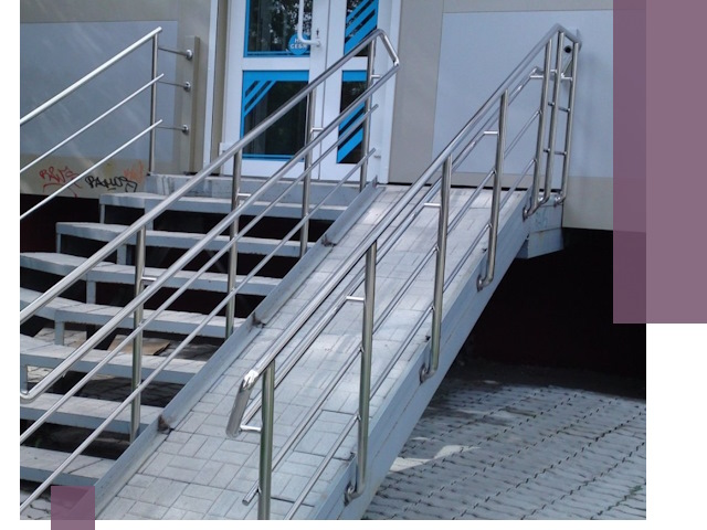 Пандус на крыльцо под ключ в Курчатове: монтаж и изготовление