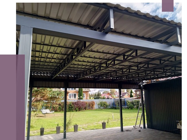 Монтаж навесов в Курчатове от 7335 руб. — установка навеса | ПРОЛЁТ-Крч