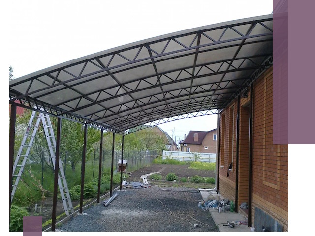 Профессиональный монтаж навесов под ключ в Курчатове