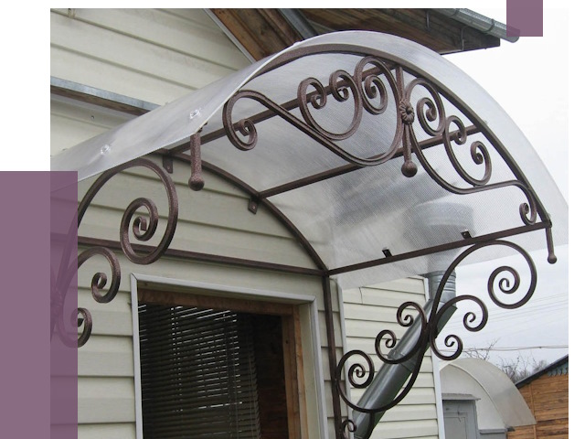 Изготовление козырьков в Курчатове от 7335 руб. — заказать | ПРОЛЁТ-Крч