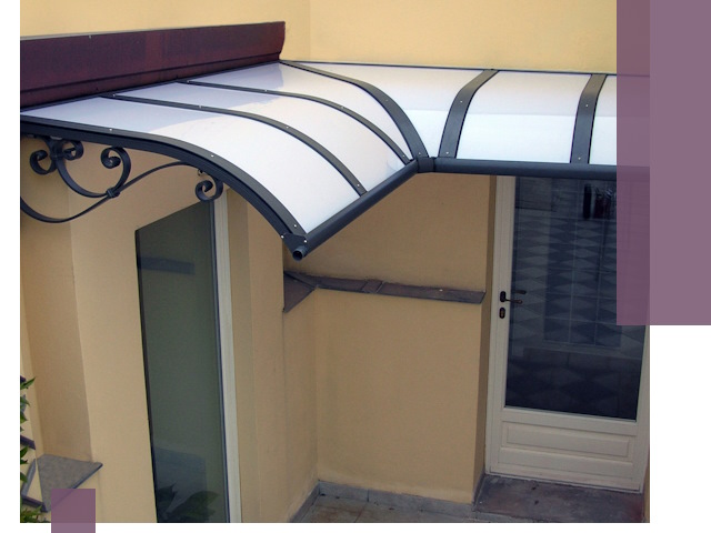 Монтаж козырьков любой сложности в Курчатове под ключ