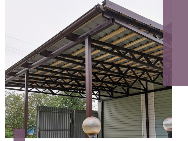 Навесы под ключ в Курчатове: изготовление, монтаж и гарантия