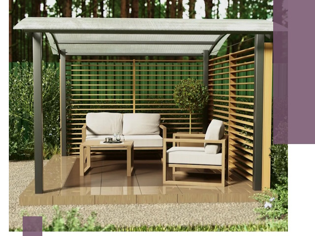 Навесы для дачи в Курчатове: изготовление, монтаж и демонтаж