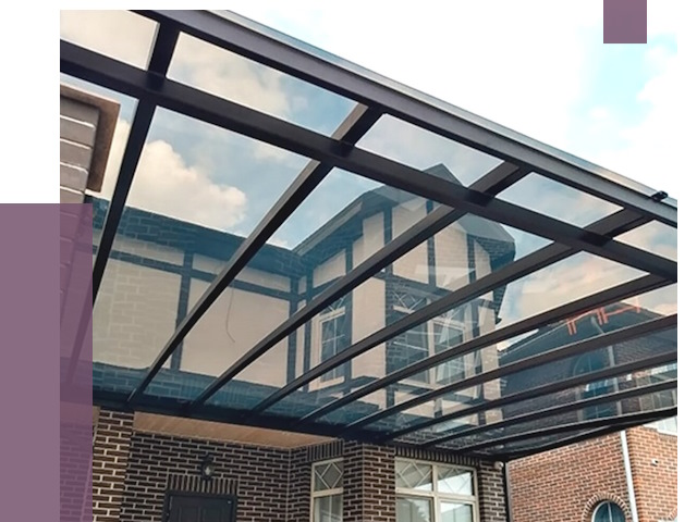 Навесы из поликарбоната в Курчатове от 8578 руб. под ключ — ПРОЛЁТ-Крч