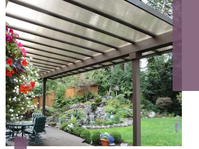 Навесы из поликарбоната под ключ в Курчатове быстро и надёжно