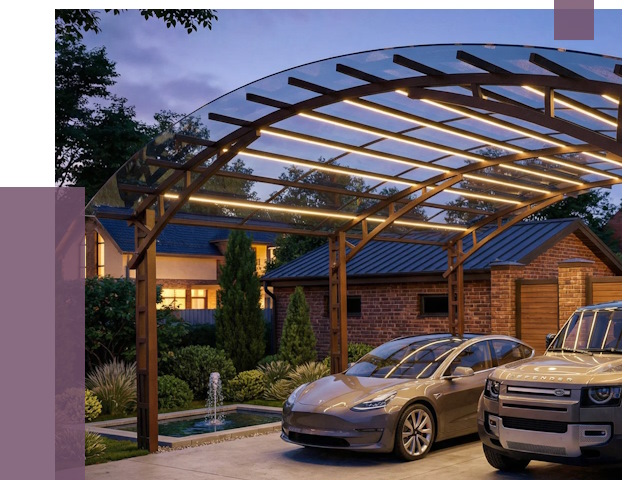 Металлические навесы в Курчатове от 12633 руб. под ключ — ПРОЛЁТ-Крч