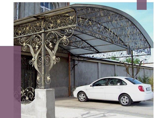 Кованые навесы в Курчатове от 14518 руб. | ПРОЛЁТ-Крч