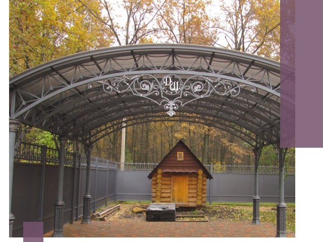 Кованые навесы премиум-класса под заказ в Курчатове