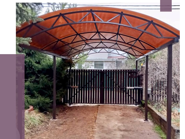 Арочные навесы в Курчатове от 12684 руб. — изготовление и монтаж | ПРОЛЁТ-Крч