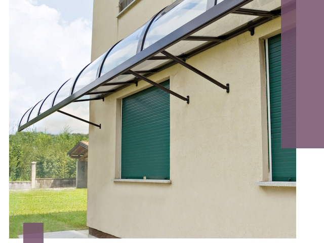 Козырьки над окнами в Курчатове — изготовление и монтаж по выгоде