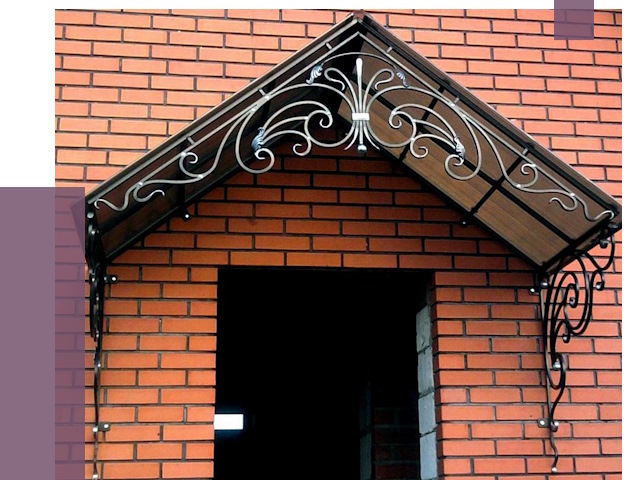 Металлические козырьки в Курчатове от 10646 руб. 