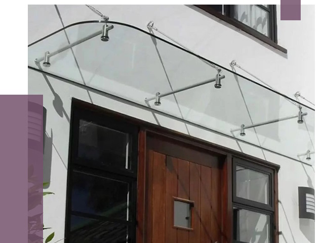 Стеклянные козырьки в Курчатове от 18848 руб. | ПРОЛЁТ-Крч