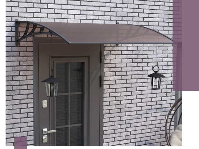 Недорогие козырьки и навесы под ключ в Курчатове