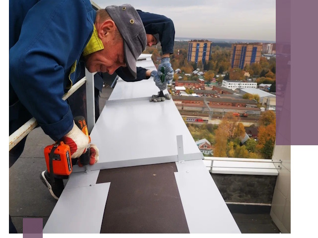 Монтаж парапетов в Курчатове — установка прочных металлических ограждений