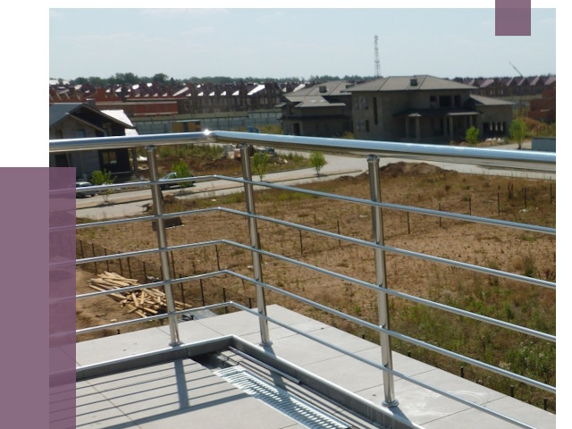 Парапеты из нержавеющей стали в Курчатове от 7947 руб. за м² | ПРОЛЁТ-Крч