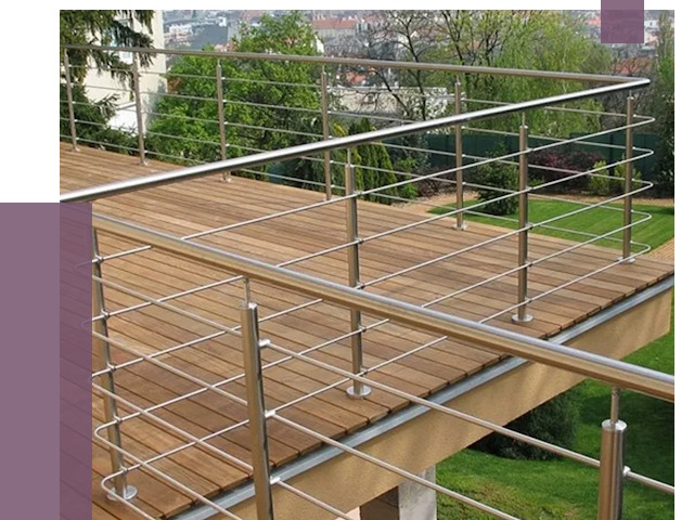 Алюминиевые парапеты в Курчатове под ключ от 7743 руб. 