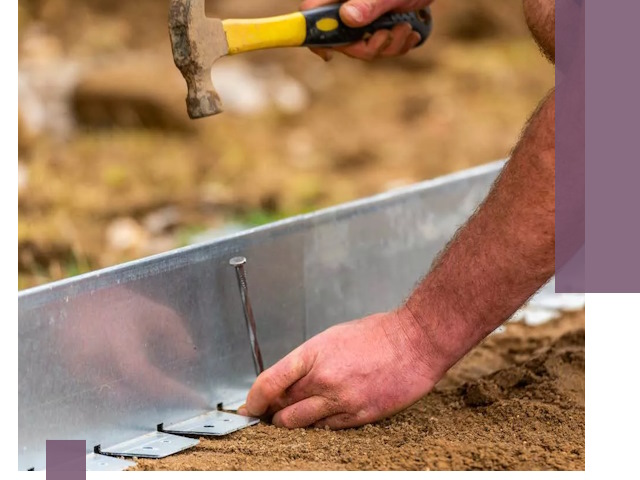 Монтаж металлических бордюров в Курчатове быстро и качественно