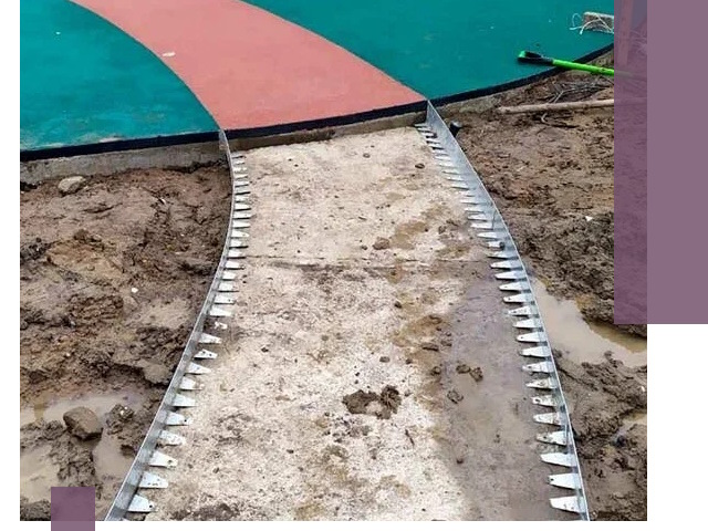 Металлические бордюры для дорожек в Курчатове — монтаж и изготовление