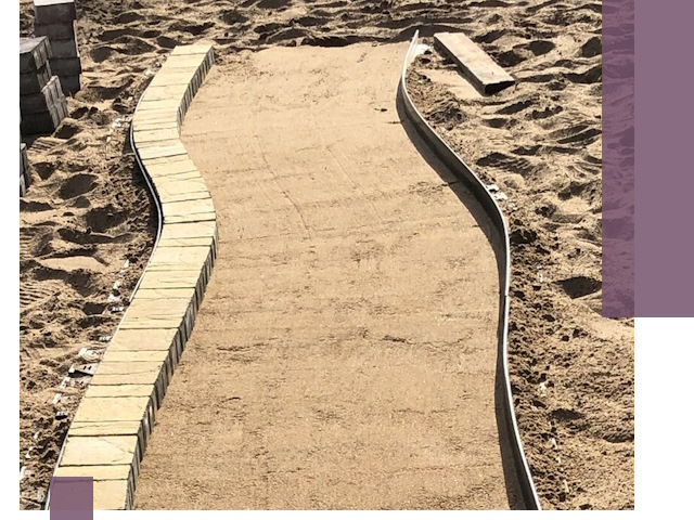 Металлические бордюры для тротуаров в Курчатове — прочные и долговечные